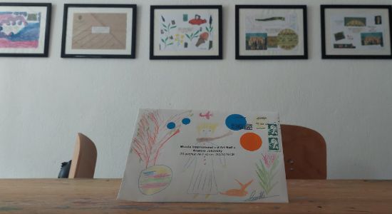 Visite appliquée art postal 